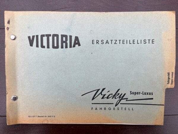 Victoria Vicky Super Luxus Onderdelen boek 1959