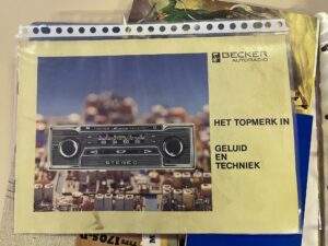 Folder Becker radio's