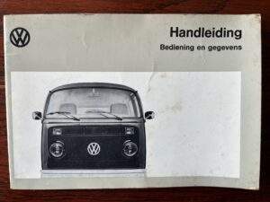 Instructie boek Volkswagen T2 1973