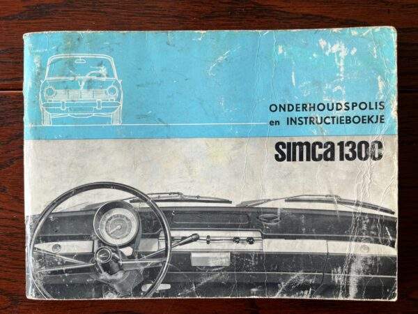 Instructie boek Simca 1300 1964
