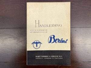 Berini M 13 Eitje Handleiding