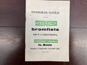 Casal Instructieboekje 1972