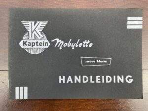 Kap. Mobylette zware klasse Instructie