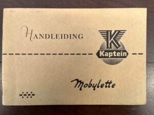 Kap. Mobylette 1963 Instructieboekje