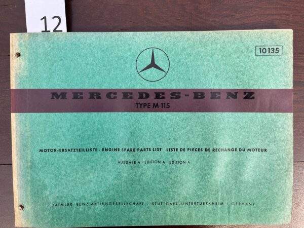 12/Mercedes M 115 motor 1968