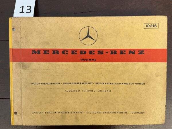 13/Mercedes M 115 motor 1973