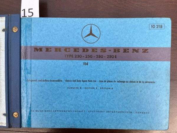 15/Mercedes 114 Chas/body 1973
