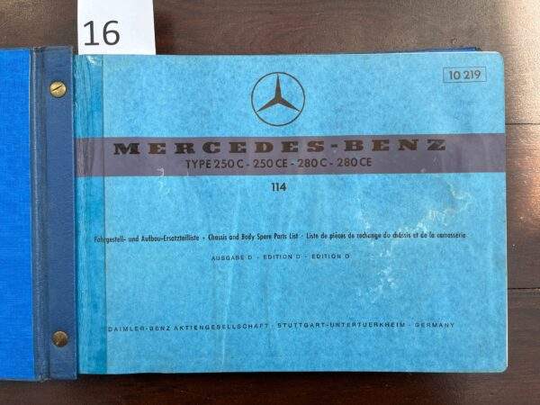 16/Mercedes 114 Coupe Chas/body 1973 10219 D - Afbeelding 2