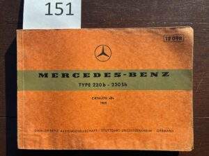 151/Mercedes 220b/220seb onderd.1965