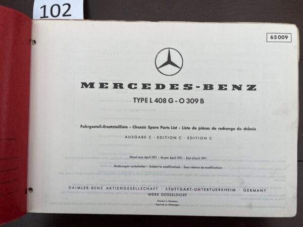 102/Mercedes L408/O309 onderd. 1971 - Afbeelding 2