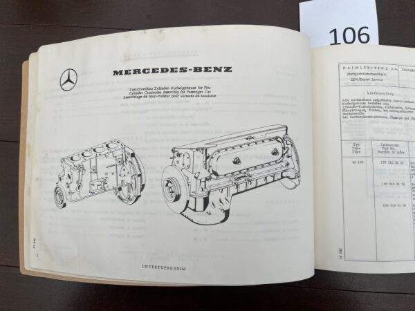 106/Mercedes onderblok motor 1971 - Afbeelding 3