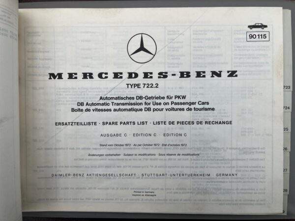 108/Mercedes 720/729 Automaat 1972 - Afbeelding 4