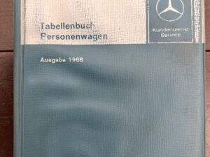 Mercedes Tabellen boekje 1966