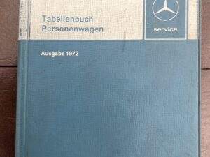 Mercedes Tabellenboekje 1972