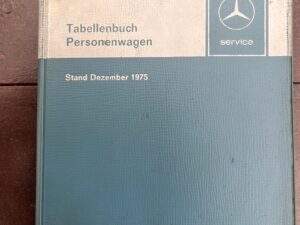 Mercedes Tabellenboekje 1975