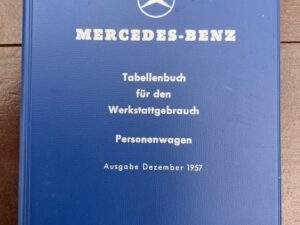 Mercedes Tabellen boekje 1957
