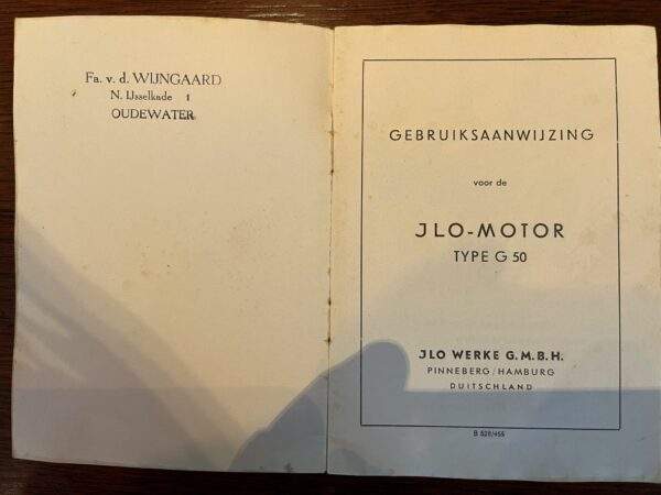 JLO Motor G 50 Instructie/gebruiksaanwijzing - Afbeelding 2