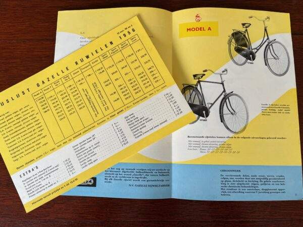 Gazelle Rijwiel folder 1956 - Afbeelding 3