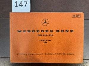 147/Mercedes 230/250 onderdelen 1968