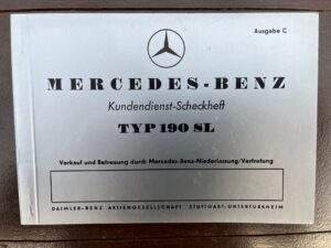Mercedes Serv. Boekje 190 SL 1956 (2)