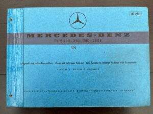 172/Mercedes 114 230-280E onderd. 1973