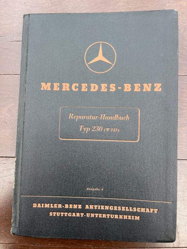 Werkplaats handboek Mercedes 230 (W143) 1937