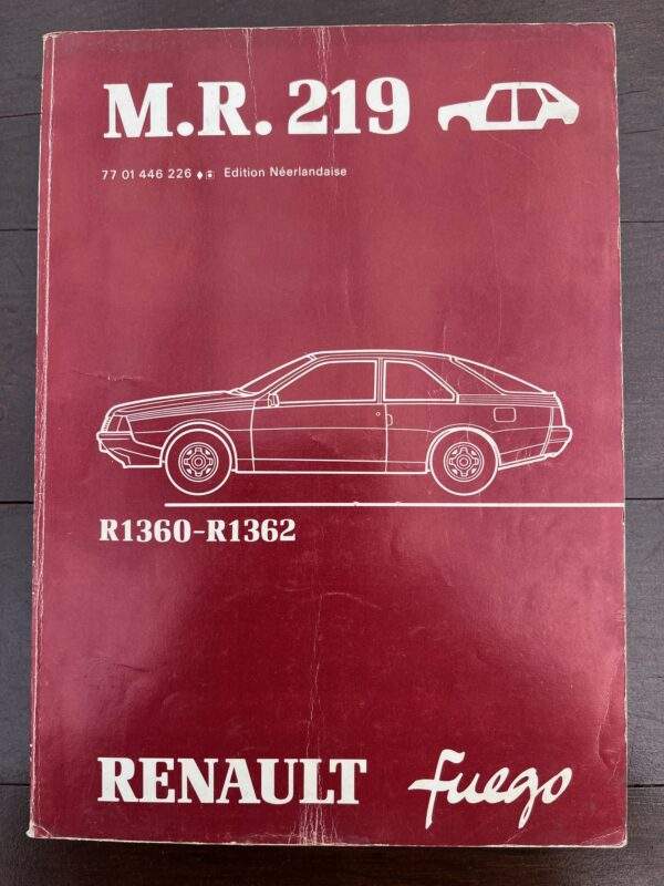 Werkplaats Rep. boek Renault Fuego M.R. 219