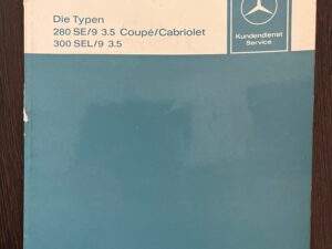 Werkpl. Handboek 280se /300 sel 3.5 coup/cab.1969
