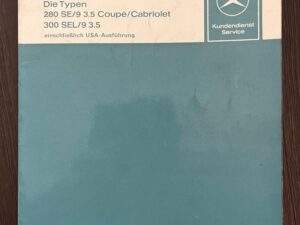 Werkpl. Handboek 280se 3.5 coup/cab.1970