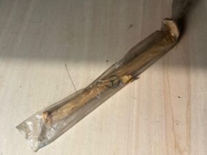 Chroom sier strip achterdeur 110/111