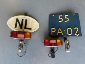 Verlichting set met NL bord en kentekenplaat