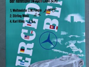 Affice Repro Oude race met rijdershandtekeningen