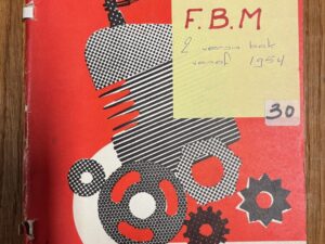 F.B.M. motorblok Werkplaatsboek
