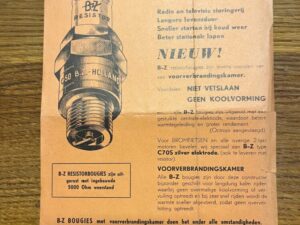 B.Z bougie reclame folder