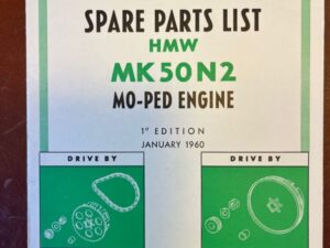 HMW  MK 50 N 2 Motor Onderdelenlijst en Tech. Informatie