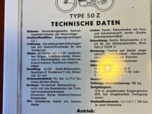 HMW 50 Z Onderdelenlijst Re-print