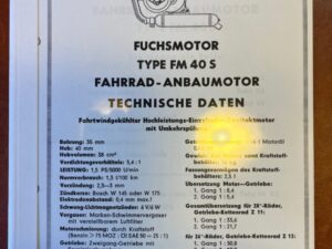 HMW met Fuchsmotor FM 40 S Re-print