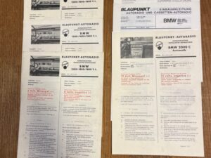 BMW Blaupunkt Inbouw handleidingen