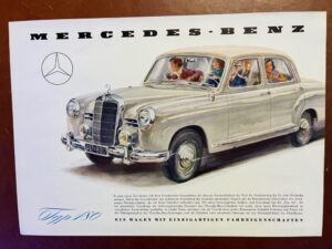 Folder Mercedes 180 , 1954
