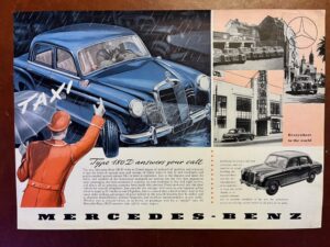 Folder Mercedes 180 D Taxi 1956
