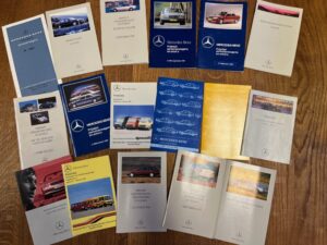 Mercedes prijslijsten diverse jaren